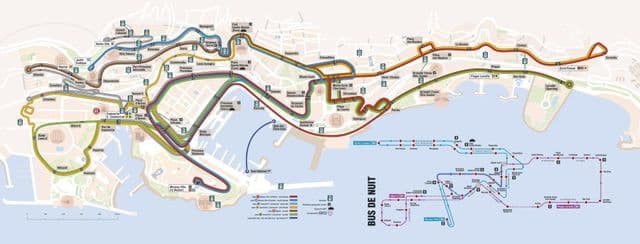 Monaco transportkaart